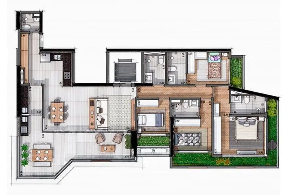 Foto 1 de Apartamento com 3 quartos à venda, 212m2 em Itaim Bibi, São Paulo - SP