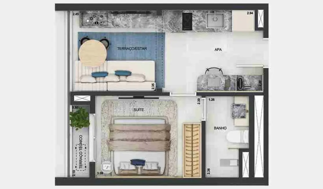 Foto 8 de Kitnet com 1 quarto à venda, 25m2 em Vila Mariana, São Paulo - SP