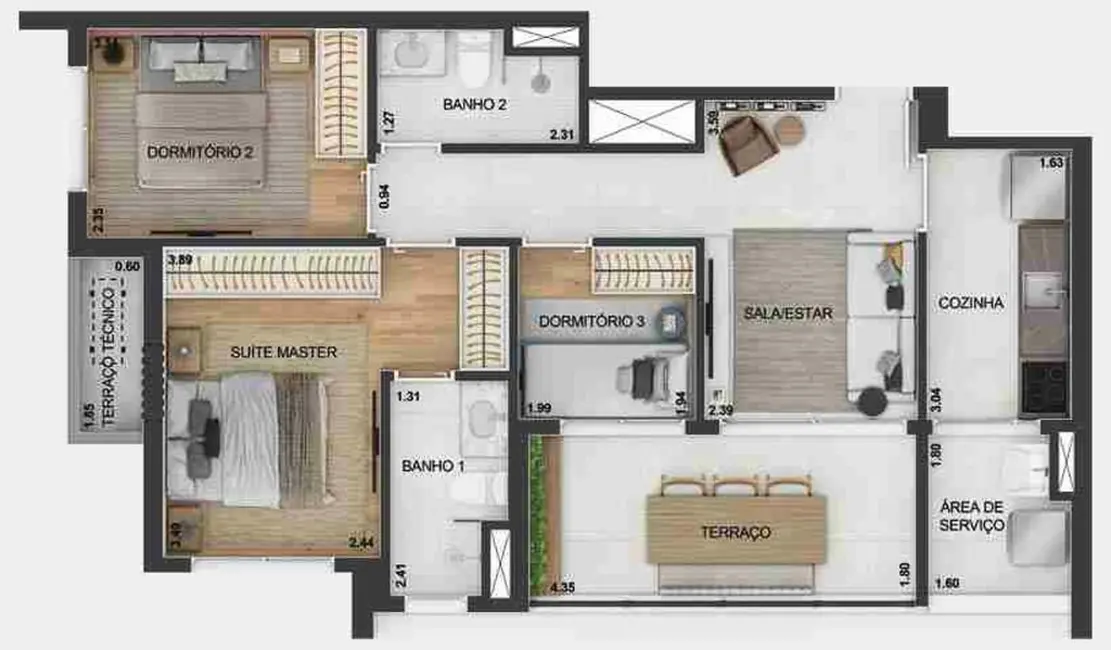 Foto 4 de Kitnet com 1 quarto à venda, 25m2 em Vila Mariana, São Paulo - SP