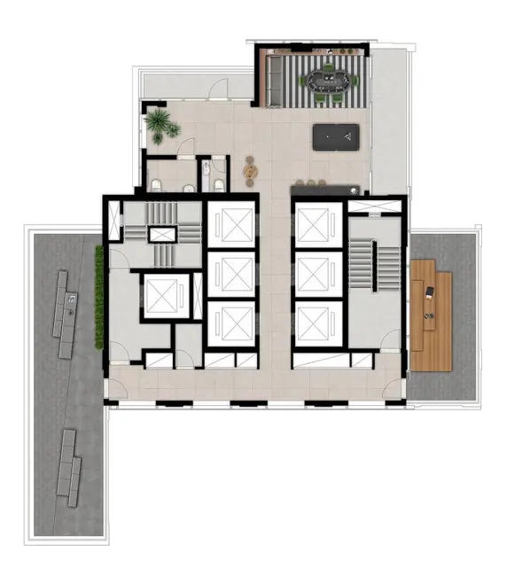 Apartamento com 2 quartos à venda, 43m2 em Bela Vista, São Paulo - SP - imagem 6 Foto 6 de Apartamento com 2 quartos à venda, 43m2 em Bela Vista, São Paulo - SP