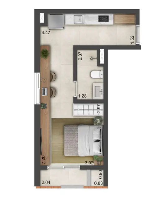 Foto 6 de Kitnet com 1 quarto à venda, 21m2 em Pinheiros, São Paulo - SP