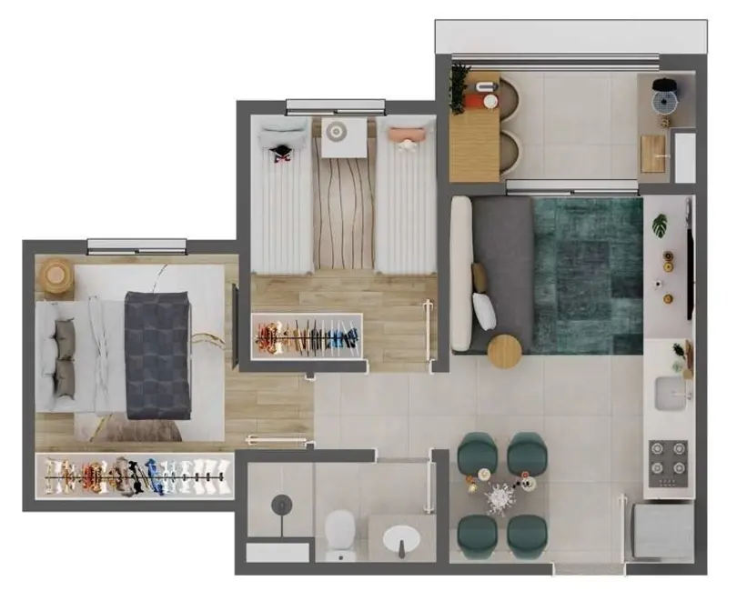 Apartamento com 2 quartos à venda, 40m2 em São Paulo - SP - imagem 1 Foto 1 de Apartamento com 2 quartos à venda, 40m2 em São Paulo - SP