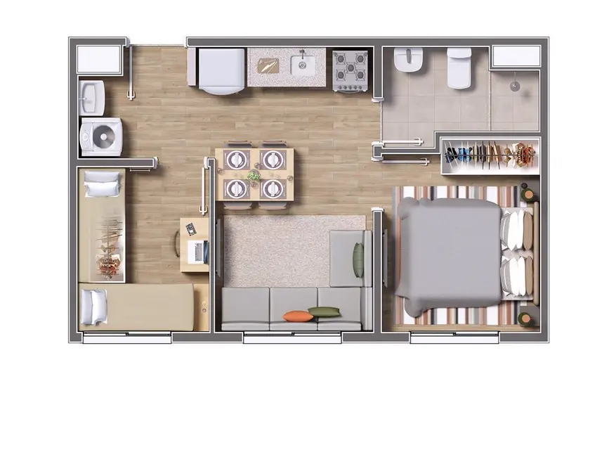 Foto 6 de Apartamento com 1 quarto à venda, 24m2 em Vila Mascote, São Paulo - SP