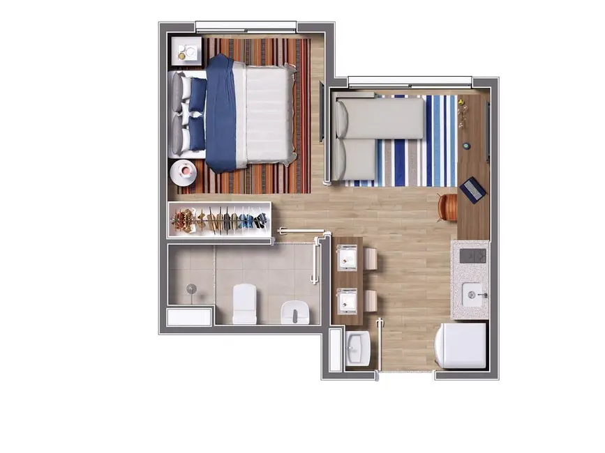 Foto 1 de Apartamento com 1 quarto à venda, 24m2 em Vila Mascote, São Paulo - SP