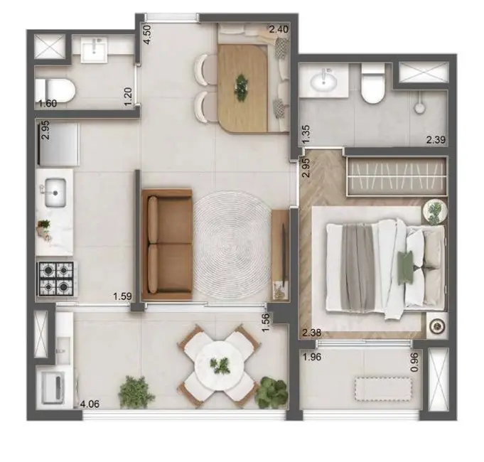 Foto 8 de Apartamento com 1 quarto à venda, 33m2 em Jardim das Acácias, São Paulo - SP