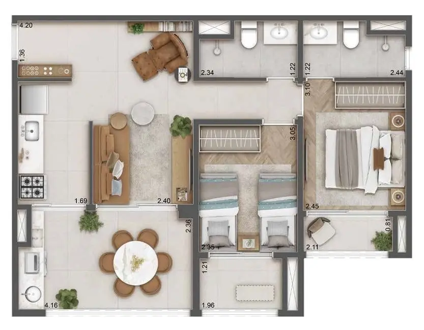 Foto 5 de Apartamento com 1 quarto à venda, 33m2 em Jardim das Acácias, São Paulo - SP