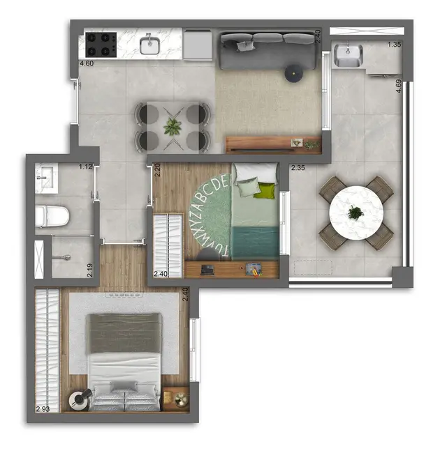 Kitnet com 1 quarto à venda, 43m2 em Pinheiros, São Paulo - SP - imagem 5 Foto 5 de Kitnet com 1 quarto à venda, 43m2 em Pinheiros, São Paulo - SP