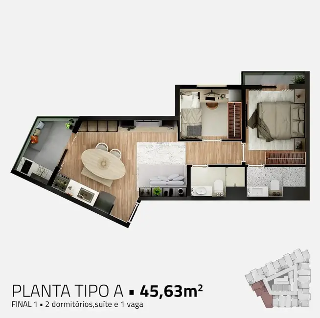 Apartamento com 1 quarto à venda, 24m2 em Vila Prudente, São Paulo - SP - imagem 4 Foto 4 de Apartamento com 1 quarto à venda, 24m2 em Vila Prudente, São Paulo - SP