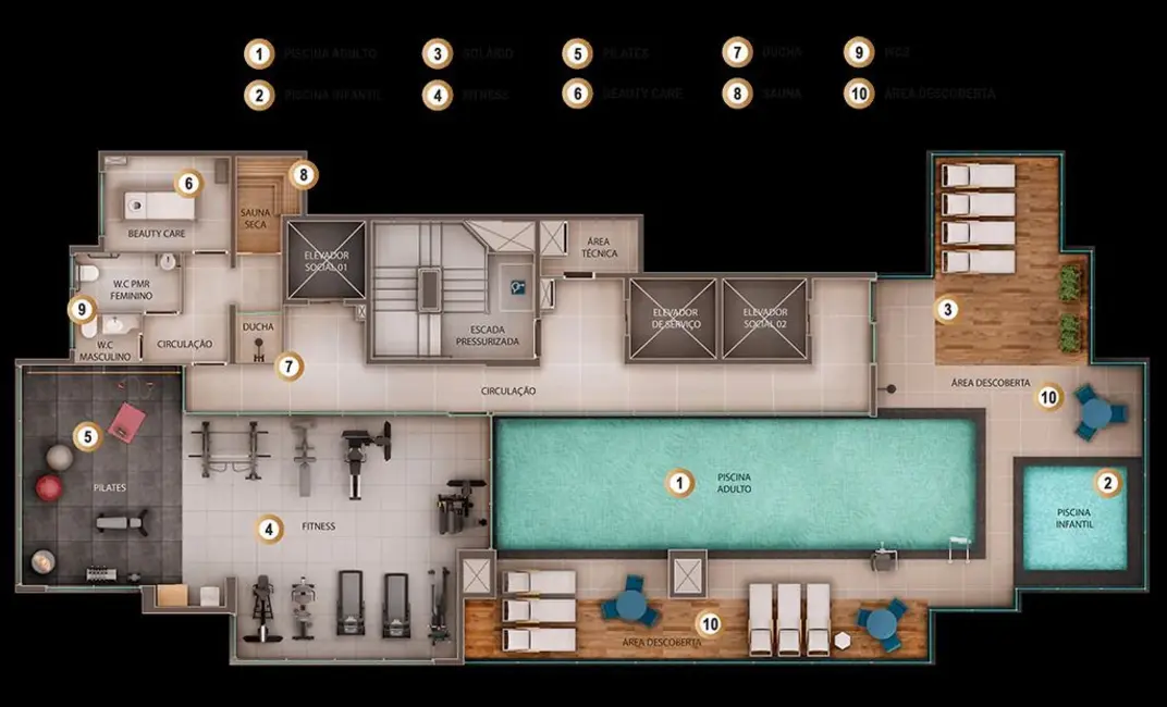 Apartamento com 3 quartos à venda, 130m2 em Brooklin Novo, São Paulo - SP - imagem 2 Foto 2 de Apartamento com 3 quartos à venda, 130m2 em Brooklin Novo, São Paulo - SP