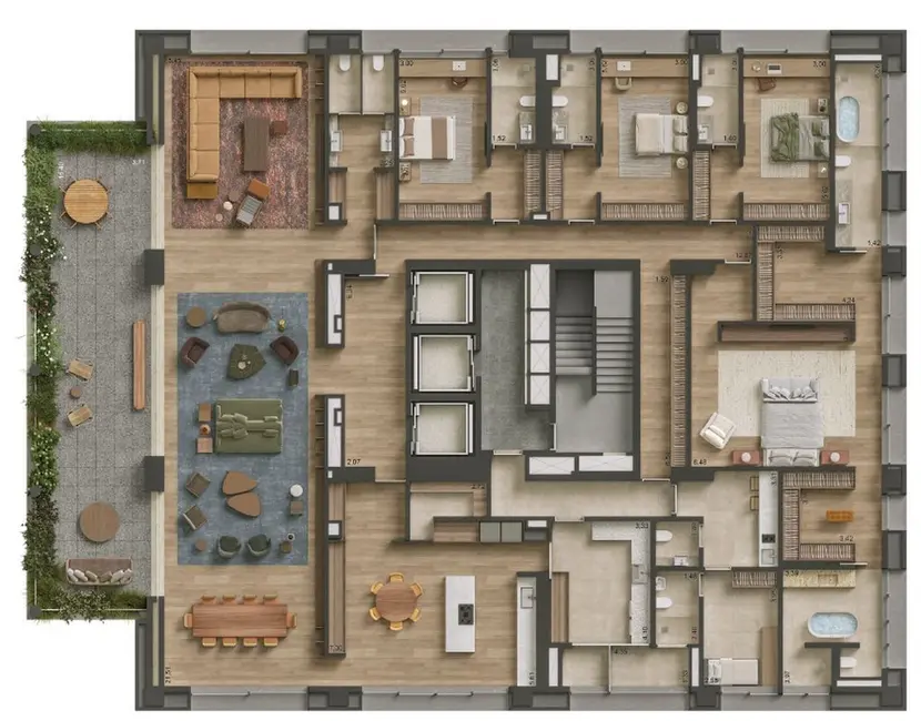 Foto 4 de Apartamento com 4 quartos à venda, 580m2 em Jardins, São Paulo - SP