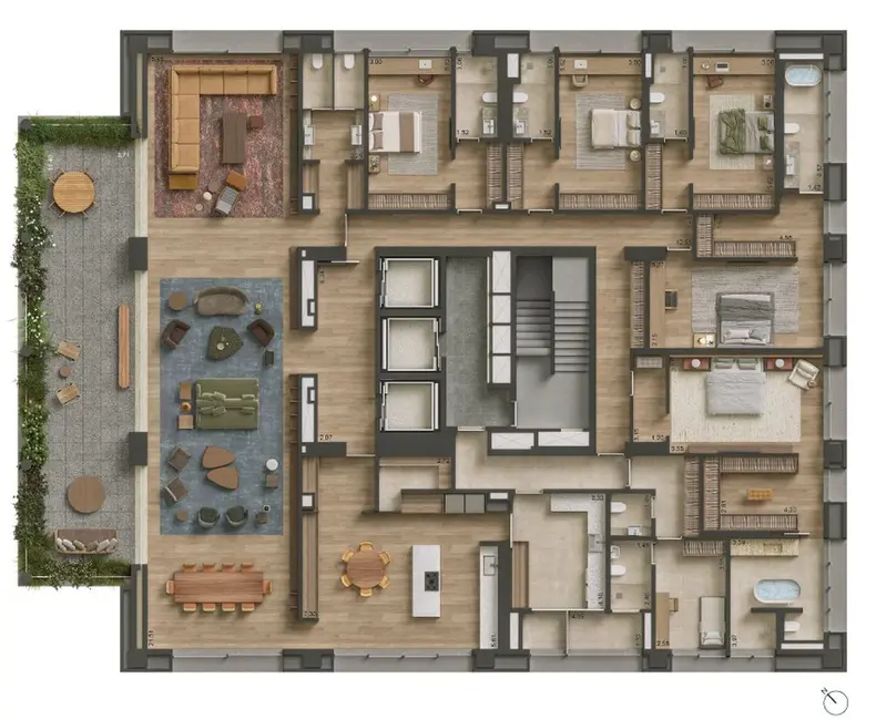 Foto 2 de Apartamento com 4 quartos à venda, 580m2 em Jardins, São Paulo - SP