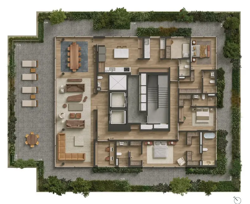 Foto 5 de Apartamento com 4 quartos à venda, 580m2 em Jardins, São Paulo - SP