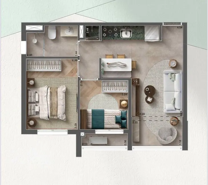 Foto 1 de Apartamento com 2 quartos à venda, 41m2 em Vila Guarani (Z Sul), São Paulo - SP