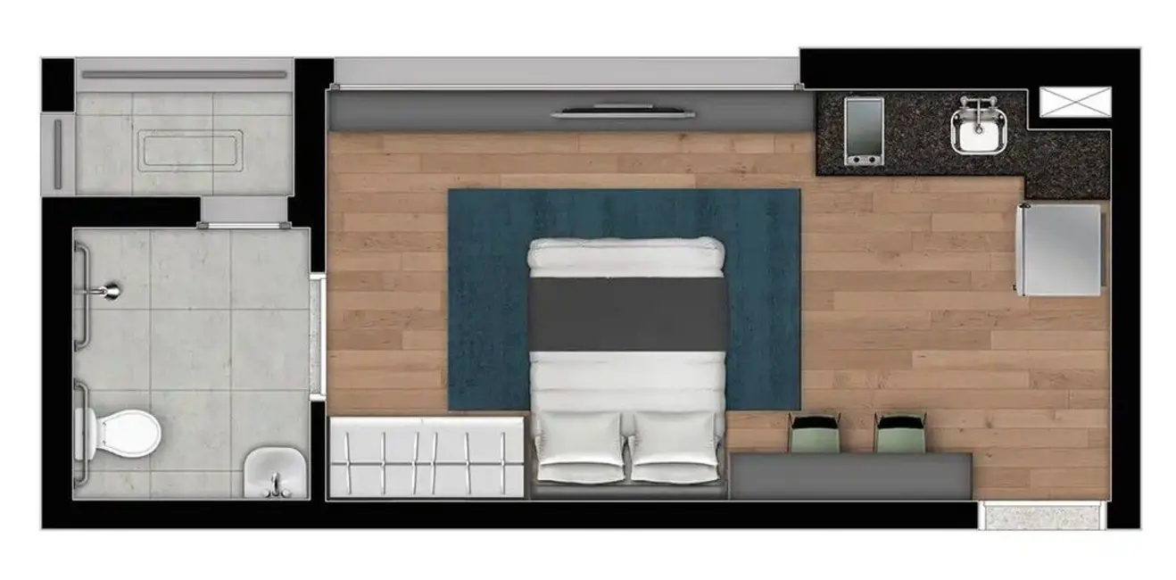 Foto 5 de Kitnet com 1 quarto à venda, 25m2 em Pinheiros, São Paulo - SP