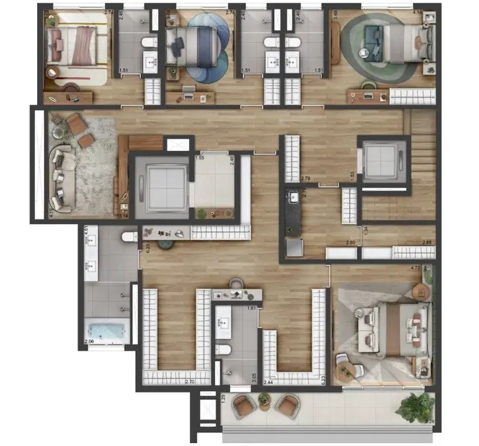 Foto 4 de Cobertura com 5 quartos à venda, 640m2 em Alphagran Alphaville, Barueri - SP