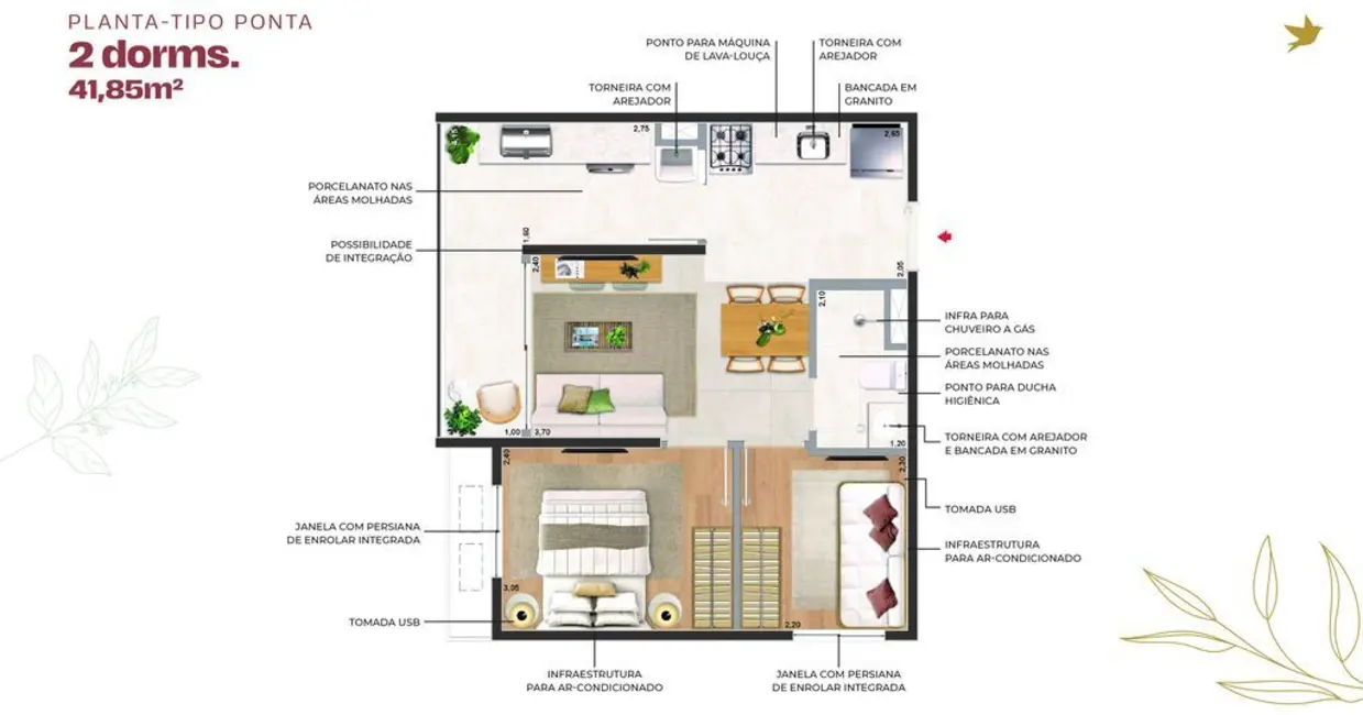 Foto 5 de Apartamento com 2 quartos à venda, 65m2 em Brooklin Novo, São Paulo - SP