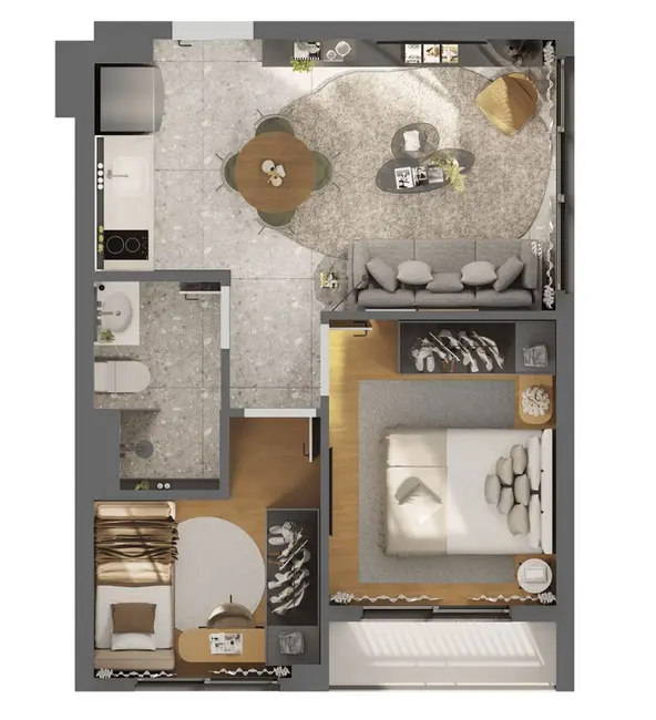 Foto 4 de Apartamento com 2 quartos à venda, 40m2 em Pinheiros, São Paulo - SP