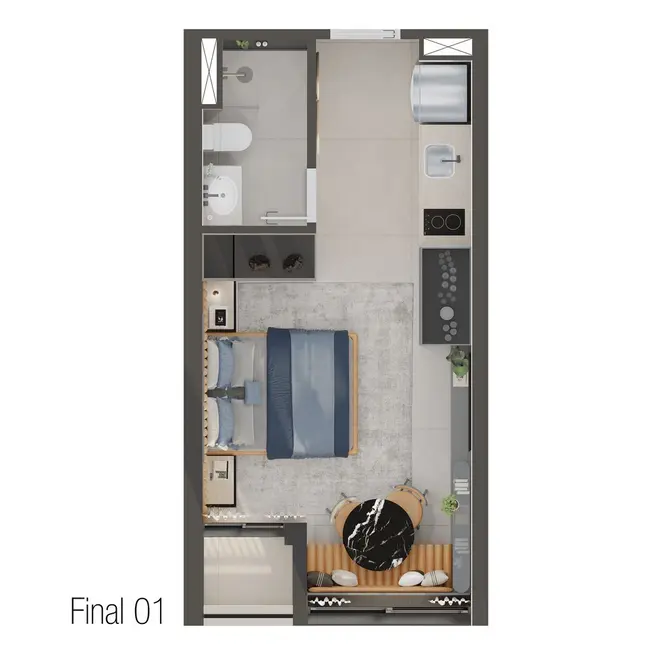 Foto 6 de Apartamento com 2 quartos à venda, 40m2 em Pinheiros, São Paulo - SP