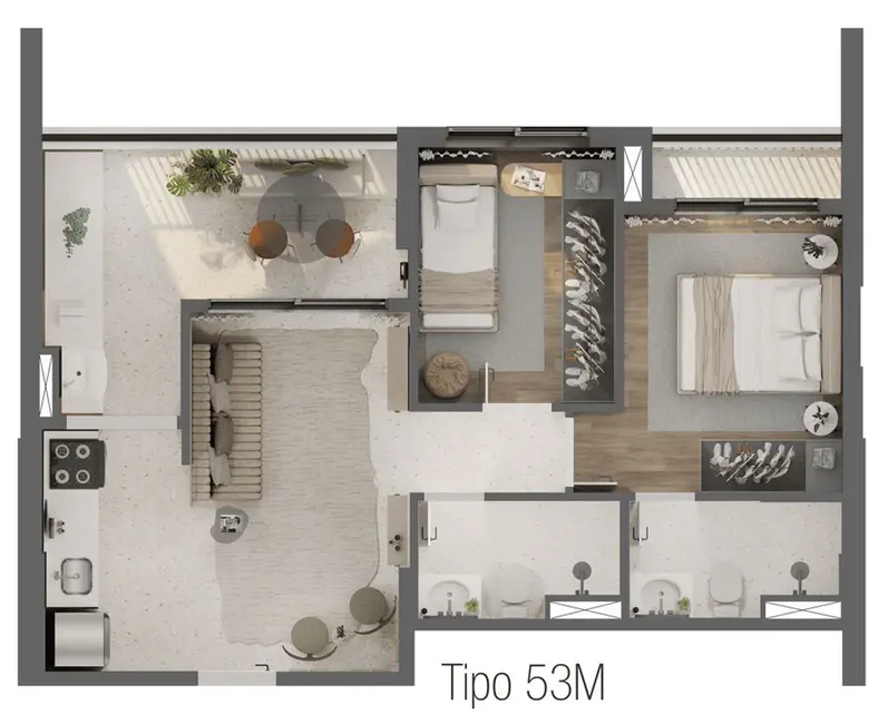 Foto 3 de Apartamento com 2 quartos à venda, 40m2 em Pinheiros, São Paulo - SP