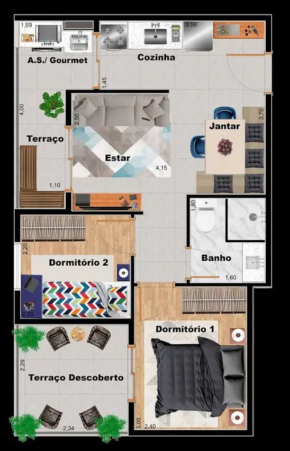Apartamento com 2 quartos à venda, 75m2 em Vila Ré, São Paulo - SP - imagem 8 Foto 8 de Apartamento com 2 quartos à venda, 75m2 em Vila Ré, São Paulo - SP