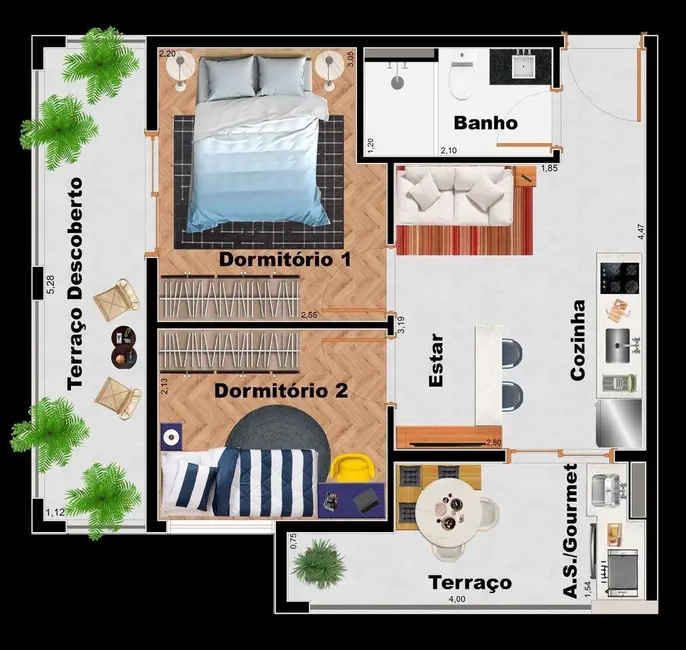 Apartamento com 2 quartos à venda, 75m2 em Vila Ré, São Paulo - SP - imagem 7 Foto 7 de Apartamento com 2 quartos à venda, 75m2 em Vila Ré, São Paulo - SP