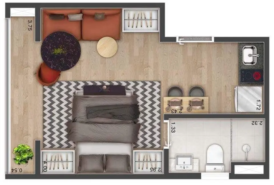 Kitnet com 1 quarto à venda, 26m2 em Vila Mariana, São Paulo - SP - imagem 6 Foto 6 de Kitnet com 1 quarto à venda, 26m2 em Vila Mariana, São Paulo - SP