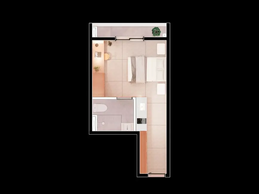 Foto 4 de Kitnet com 1 quarto à venda, 17m2 em Santa Cecília, São Paulo - SP