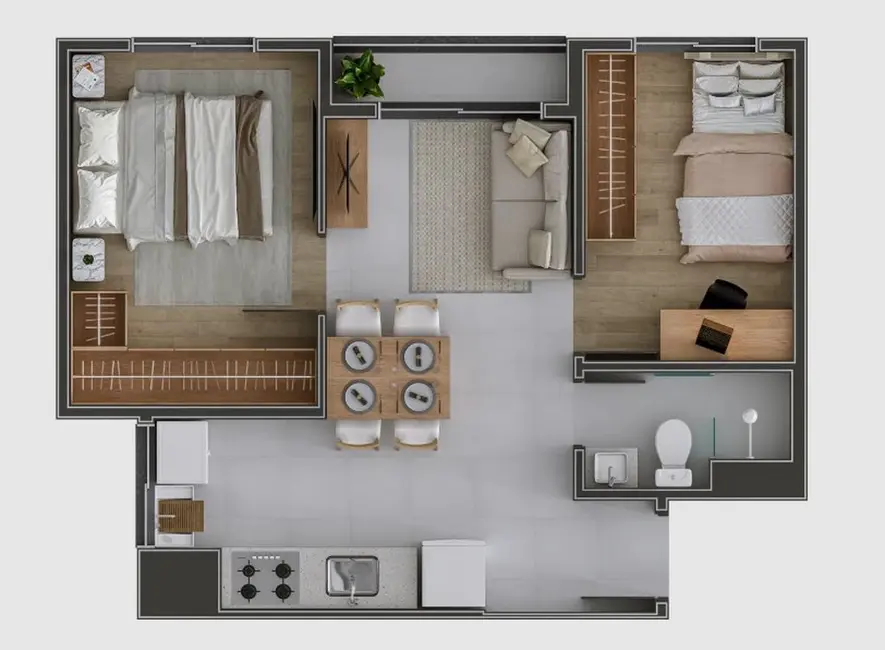 Foto 1 de Apartamento com 1 quarto à venda, 32m2 em São Paulo - SP