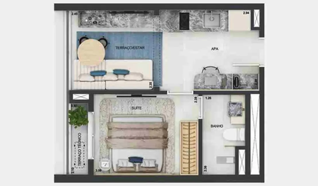 Foto 2 de Kitnet com 1 quarto à venda, 24m2 em Vila Mariana, São Paulo - SP