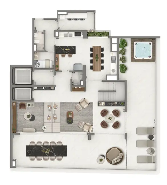 Foto 1 de Apartamento com 4 quartos à venda, 251m2 em Brooklin Novo, São Paulo - SP