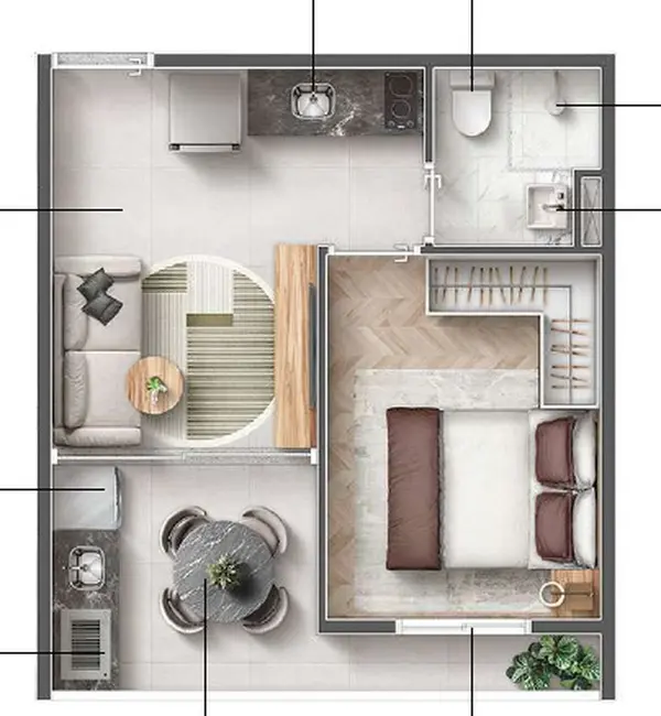 Foto 2 de Apartamento com 1 quarto à venda, 35m2 em Jardim Monte Kemel, São Paulo - SP