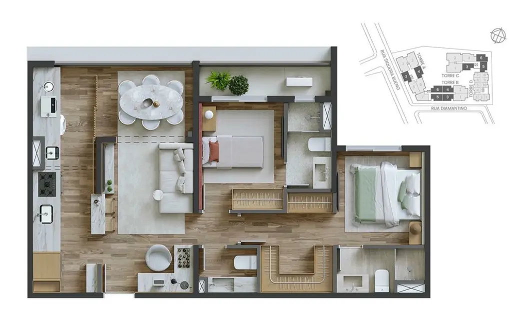 Foto 6 de Apartamento com 2 quartos à venda, 87m2 em Mooca, São Paulo - SP
