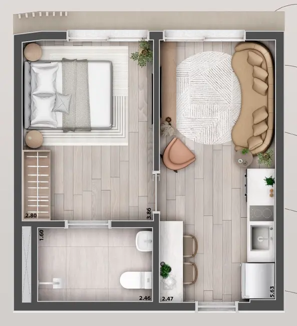 Foto 3 de Kitnet com 1 quarto à venda, 21m2 em Pinheiros, São Paulo - SP