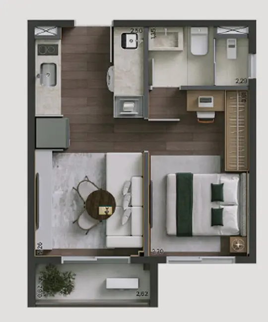 Foto 8 de Apartamento com 1 quarto à venda, 51m2 em Mooca, São Paulo - SP