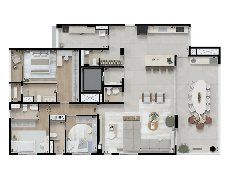 Apartamento com 4 quartos à venda, 201m2 em Alto da Lapa, São Paulo - SP - imagem 4 Foto 4 de Apartamento com 4 quartos à venda, 201m2 em Alto da Lapa, São Paulo - SP