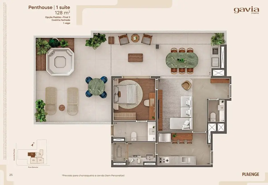 Foto 1 de Apartamento com 3 quartos à venda, 124m2 em Moema, São Paulo - SP