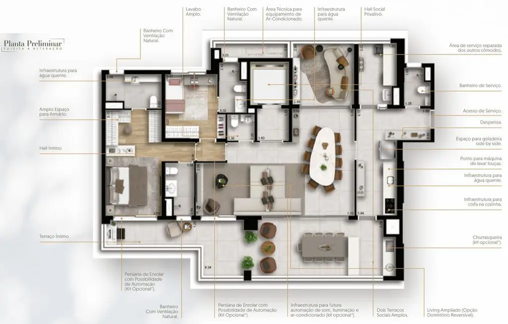 Apartamento com 2 quartos à venda, 82m2 em Chácara Santo Antônio (Zona Sul), São Paulo - SP - imagem 8 Foto 8 de Apartamento com 2 quartos à venda, 82m2 em Chácara Santo Antônio (Zona Sul), São Paulo - SP