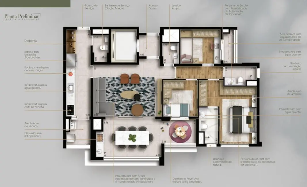 Apartamento com 2 quartos à venda, 82m2 em Chácara Santo Antônio (Zona Sul), São Paulo - SP - imagem 3 Foto 3 de Apartamento com 2 quartos à venda, 82m2 em Chácara Santo Antônio (Zona Sul), São Paulo - SP