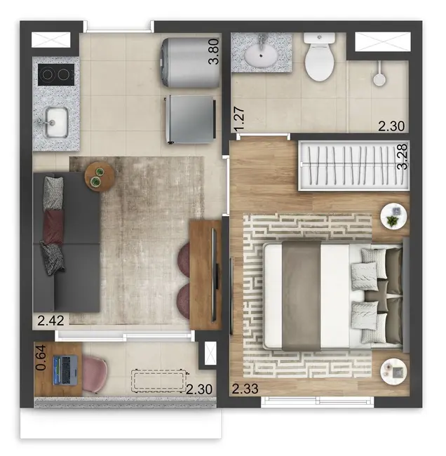 Foto 3 de Apartamento com 1 quarto à venda, 32m2 em Vila Mariana, São Paulo - SP
