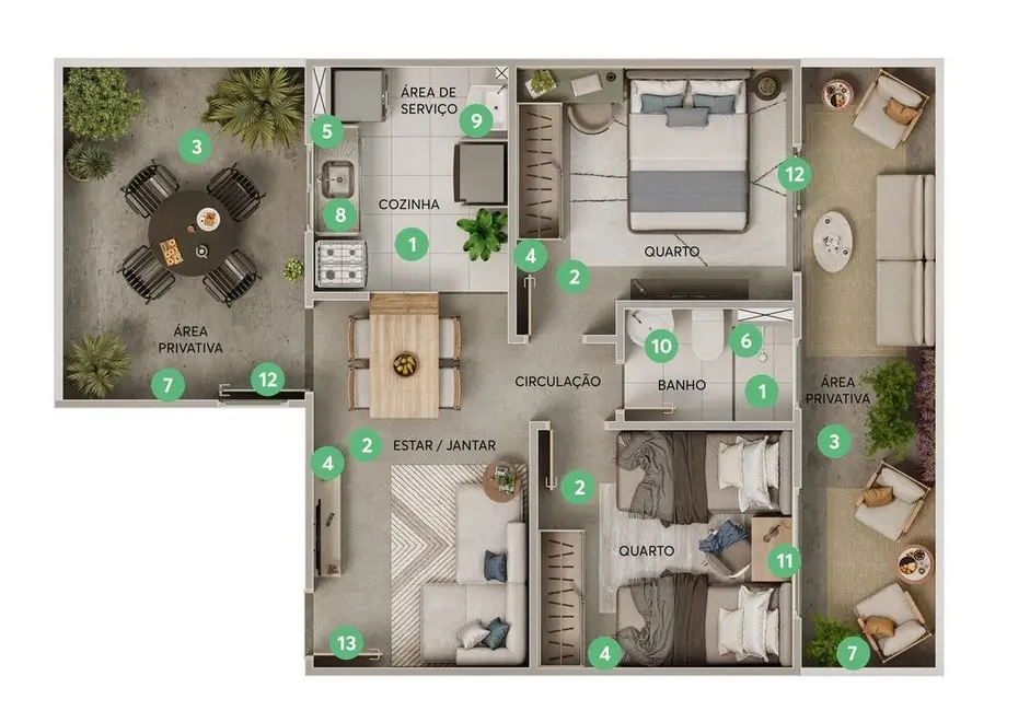 Foto 5 de Apartamento com 2 quartos à venda, 40m2 em Mandi, Itaquaquecetuba - SP