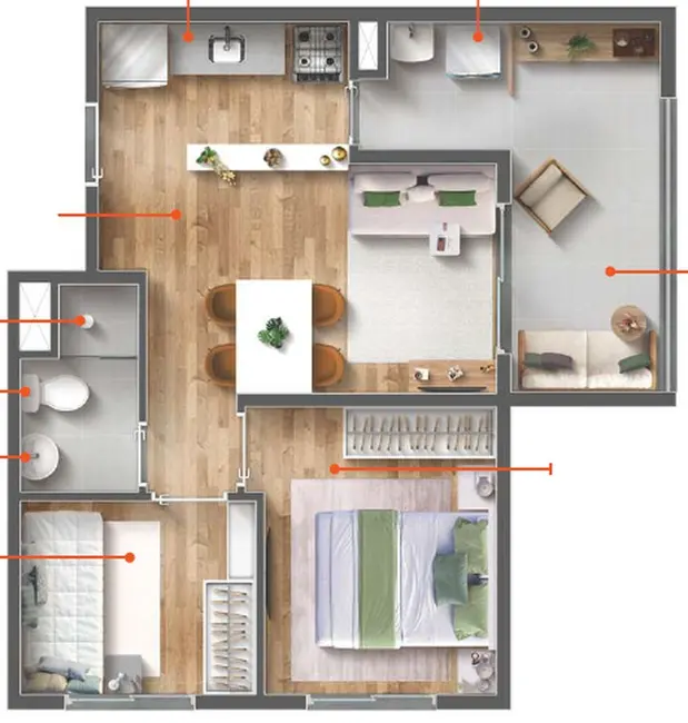 Foto 2 de Apartamento com 2 quartos à venda, 36m2 em Vila Sônia, São Paulo - SP