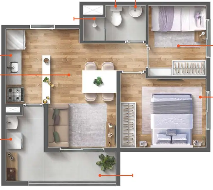 Foto 1 de Apartamento com 2 quartos à venda, 36m2 em Vila Sônia, São Paulo - SP