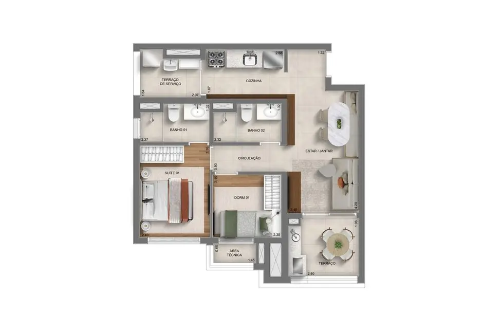 Foto 2 de Kitnet com 1 quarto à venda, 25m2 em Mooca, São Paulo - SP