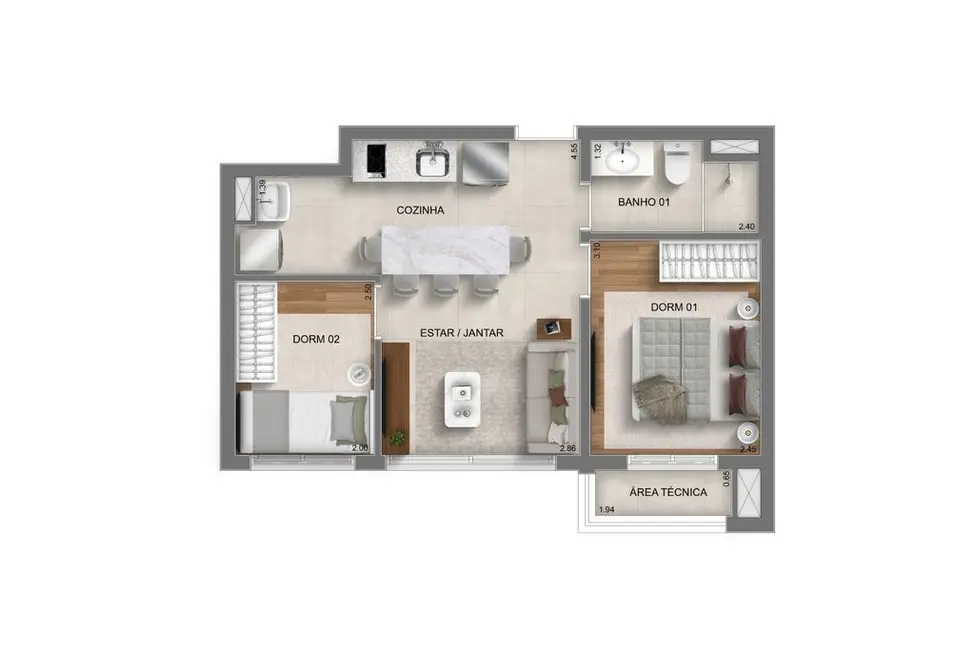Foto 4 de Kitnet com 1 quarto à venda, 25m2 em Mooca, São Paulo - SP
