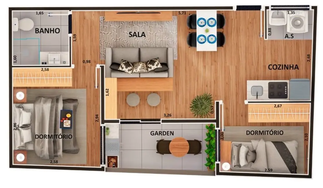 Foto 9 de Apartamento com 2 quartos à venda, 31m2 em Vila Nhocune, São Paulo - SP