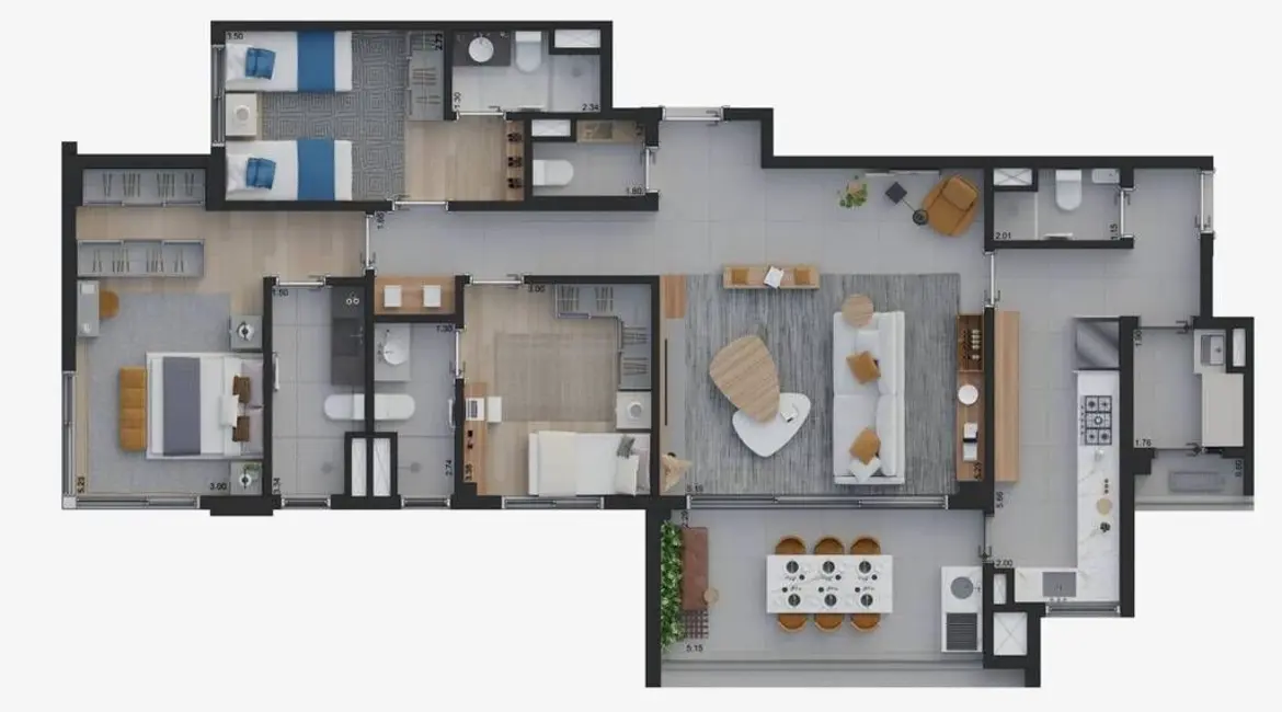 Apartamento com 3 quartos à venda, 285m2 em Cambuí, Campinas - SP - imagem 2 Foto 2 de Apartamento com 3 quartos à venda, 285m2 em Cambuí, Campinas - SP
