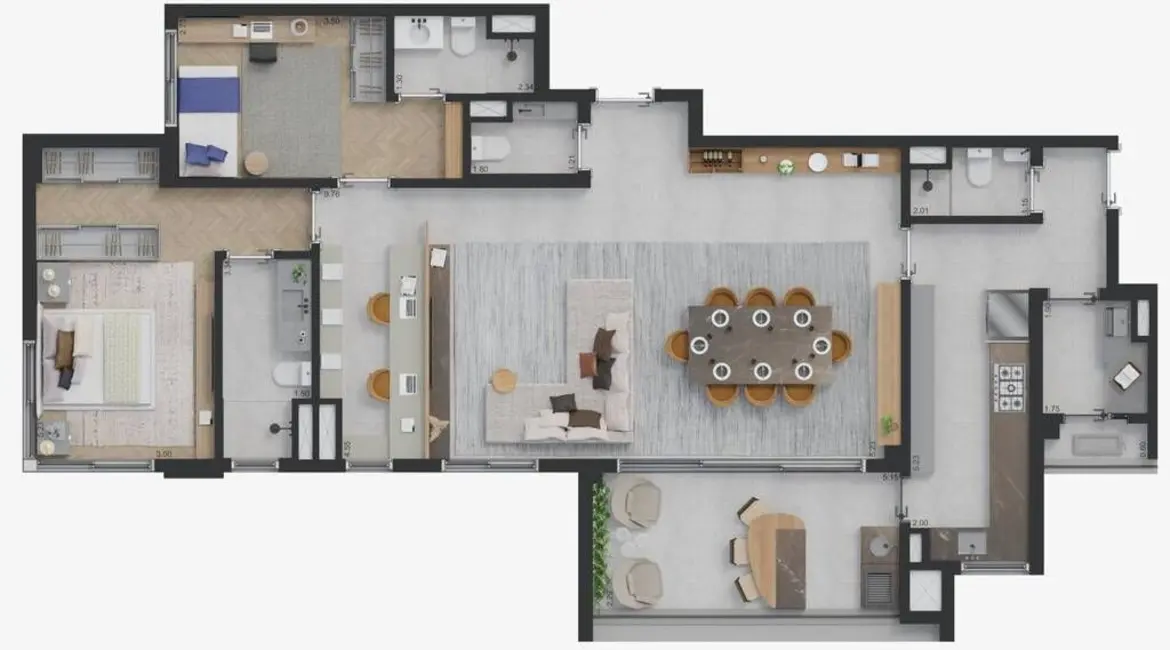 Apartamento com 3 quartos à venda, 285m2 em Cambuí, Campinas - SP - imagem 5 Foto 5 de Apartamento com 3 quartos à venda, 285m2 em Cambuí, Campinas - SP