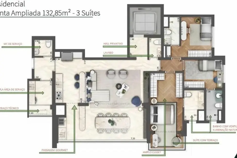 Kitnet com 1 quarto à venda, 30m2 em Brooklin Paulista, São Paulo - SP - imagem 3 Foto 3 de Kitnet com 1 quarto à venda, 30m2 em Brooklin Paulista, São Paulo - SP