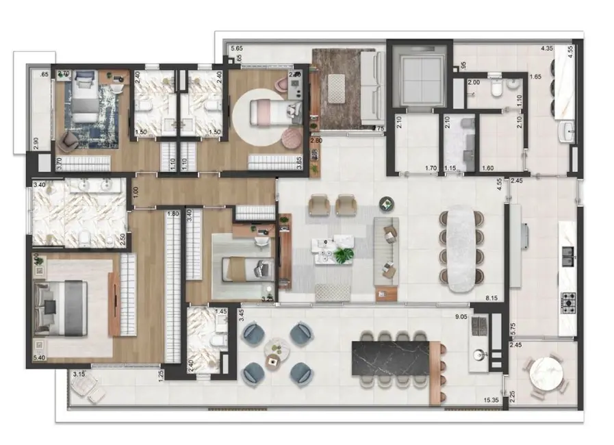 Foto 1 de Apartamento com 4 quartos à venda, 254m2 em Ibirapuera, São Paulo - SP
