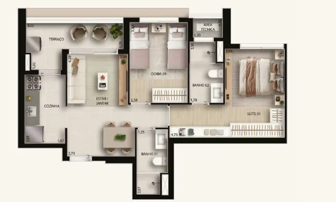 Foto 5 de Apartamento com 2 quartos à venda, 61m2 em Lapa, São Paulo - SP